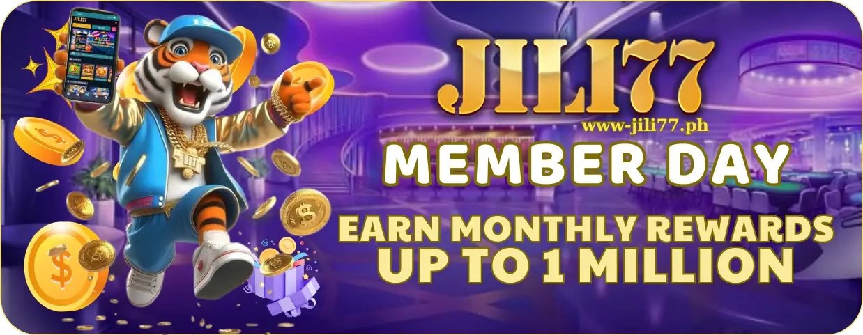 What You Need to Know About JILI77 Member Day โ Monthly Rewards Await! 1 Join JILI77 for a Chance to Win Up to 1 Million Monthly!